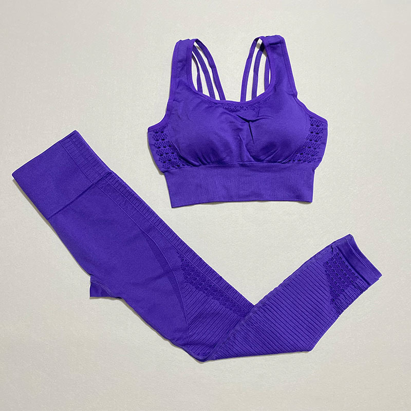 2 piece seamless gym set women seamless workout set gym fitness clothing yoga sports suits for women legging set outfit gym T200825