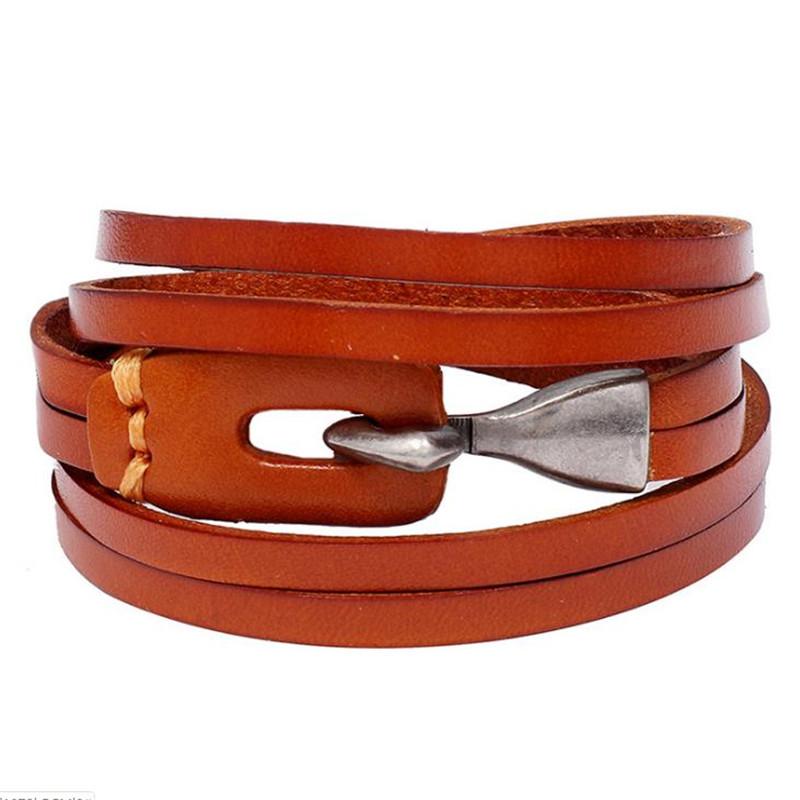 Multilayer Genuine Leather Bracelet Punk 3 Color Leather Wrap Braslet For Men Viking Armband Jewelry pulseira Homme, Golden;silver
Multilayer Genuine Leather Bracelet Punk 3 Color Leather Wrap Braslet For Men Viking Armband Jewelry pulseira Homme, Golden;silver