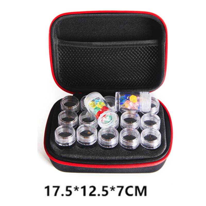 15 Bottles Diamond Painting Cross Stitch Storage Box Beads Container Carry Case Diamond Embroidery Hand Bag Zipper Shockproof
15 Bottles Diamond Painting Cross Stitch Storage Box Beads Container Carry Case Diamond Embroidery Hand Bag Zipper Shockproof