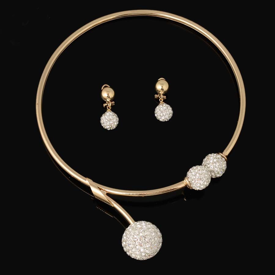 HOT dubai gold Women Party Jewelry Set Women Wedding Necklace Bracelet Earring Ring African Beads Jewelry Set 201222