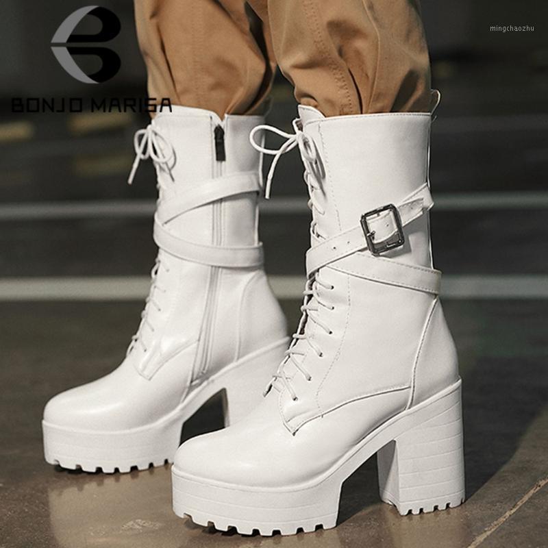 BONJOMARISA Elegant Girl Winter Solid Round Toe Lace Up High Heels Boots Women Casual Brand Block Heel Shoes Woman1, White
BONJOMARISA Elegant Girl Winter Solid Round Toe Lace Up High Heels Boots Women Casual Brand Block Heel Shoes Woman1, White