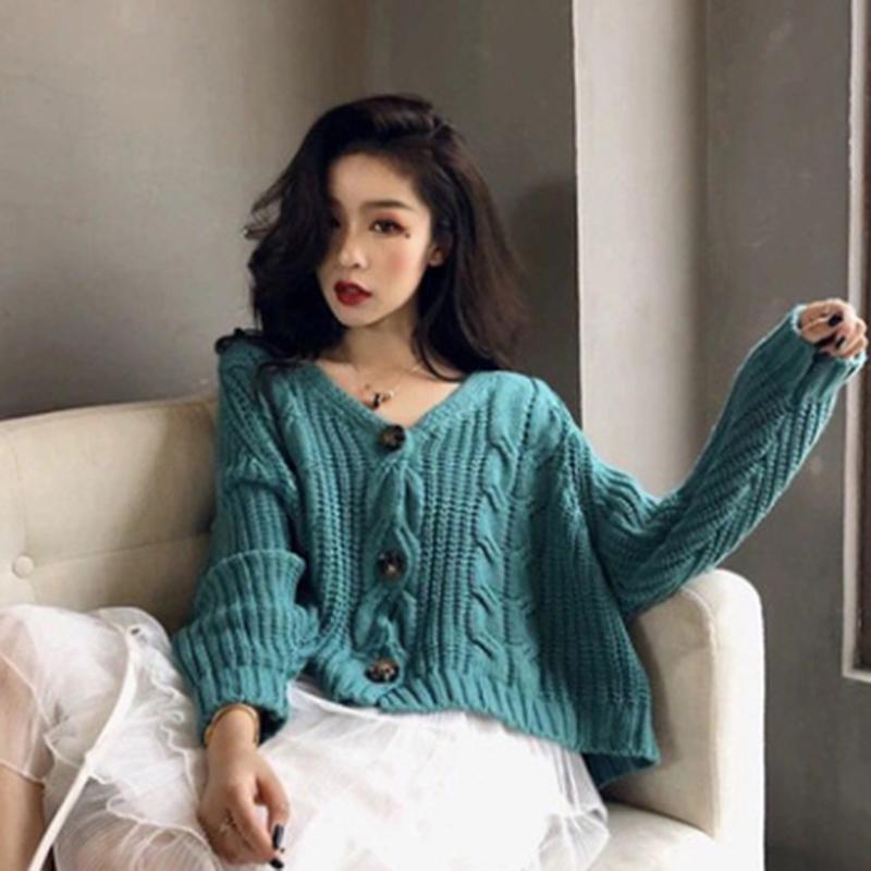 Vintage Twist Single-breasted Sweater Loose Cardigans Sweater Outwear Casual 2020 Autumn Winter Bat Sleeve Knitted Women Female, Yellow
Vintage Twist Single-breasted Sweater Loose Cardigans Sweater Outwear Casual 2020 Autumn Winter Bat Sleeve Knitted Women Female, Yellow