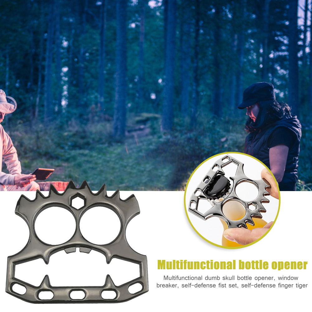 Skeleton Shape Bottle Opener Knuckle Duster Family Outdoor Window Breaking Tool Self Defense Camping Accessory
Skeleton Shape Bottle Opener Knuckle Duster Family Outdoor Window Breaking Tool Self Defense Camping Accessory