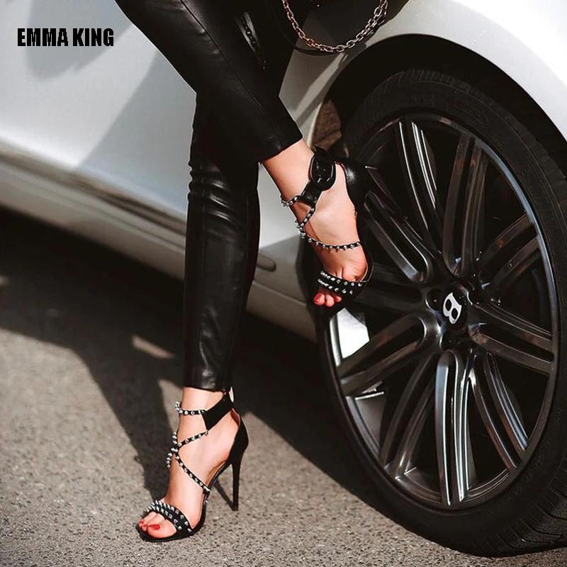 Summer Women Punk Strap Sandals Ladies Gladiator High Heels Rivet Decorations Sandals Women's Party Summer Shoes Woman 2021, As pic
Summer Women Punk Strap Sandals Ladies Gladiator High Heels Rivet Decorations Sandals Women's Party Summer Shoes Woman 2021, As pic