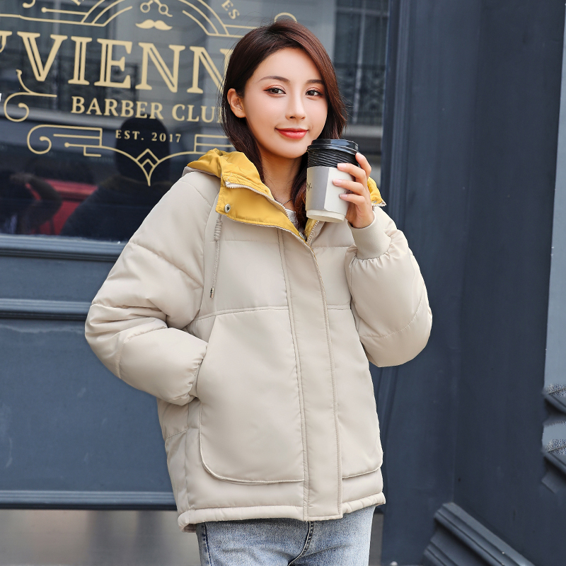 Winter Bubble Jacket Plus Size Women Solid Parkas Coat Korean Style Hooded Loose Thicken Casual Casacos De Inverno Feminino 201019
