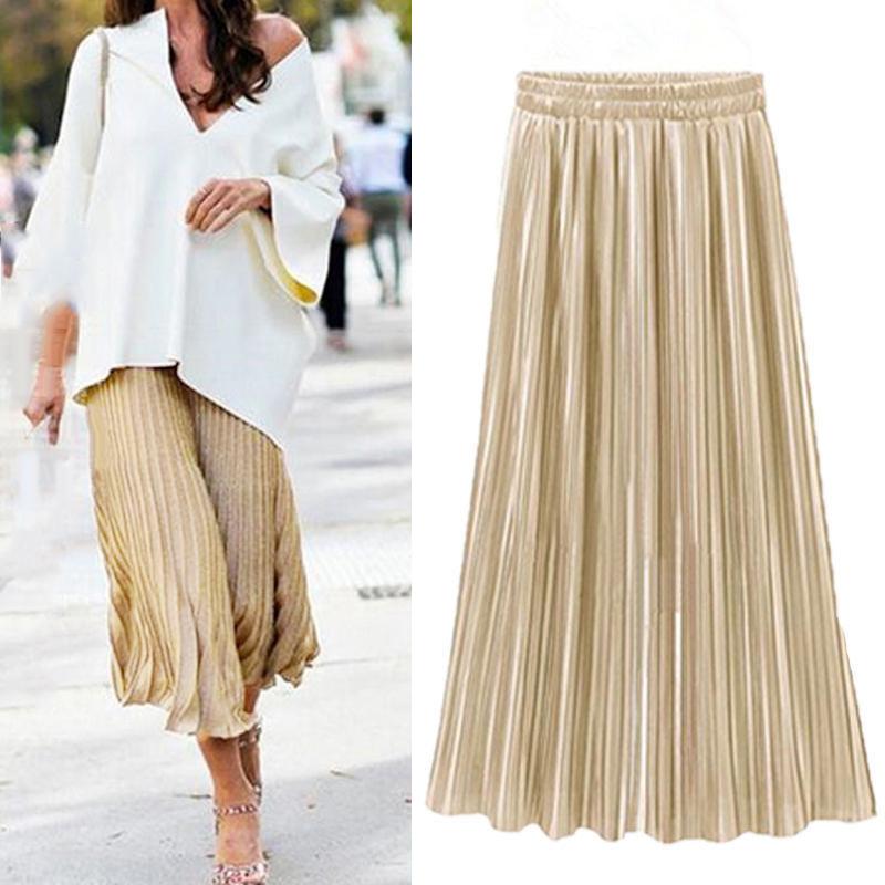 Women Long Pleated Skirt Chiffon Elastic Waist Swing Flared Skater Midi Skirt, Purple
Women Long Pleated Skirt Chiffon Elastic Waist Swing Flared Skater Midi Skirt, Purple
