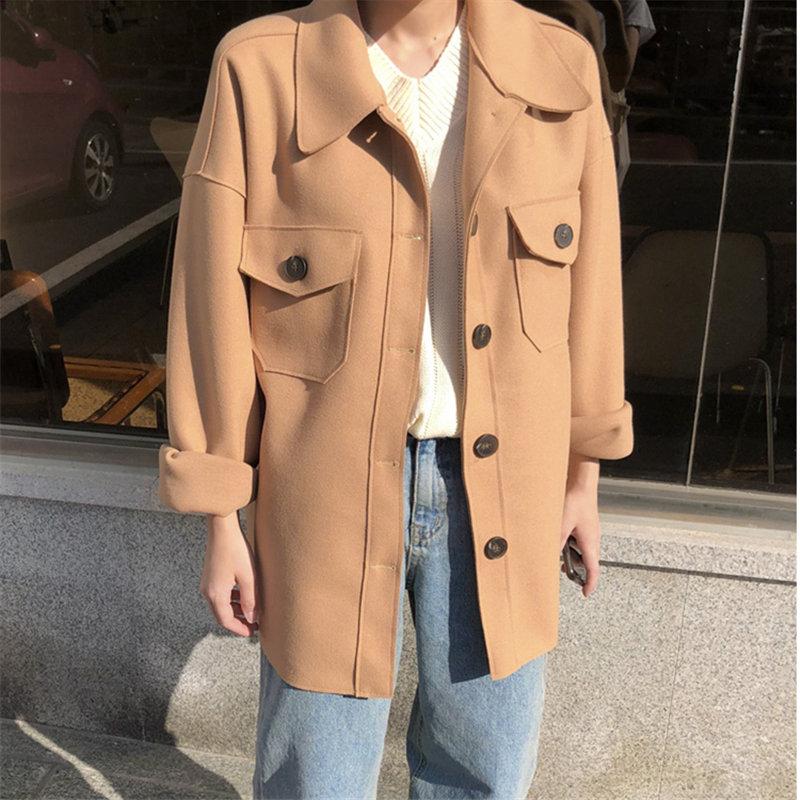 HziriP Fresh Loose Casual Woolen Feminine Brief Gentle Autumn Students Chic Sweet Office Ladies All-Match Coat Large Size Tops, Khaki
HziriP Fresh Loose Casual Woolen Feminine Brief Gentle Autumn Students Chic Sweet Office Ladies All-Match Coat Large Size Tops, Khaki