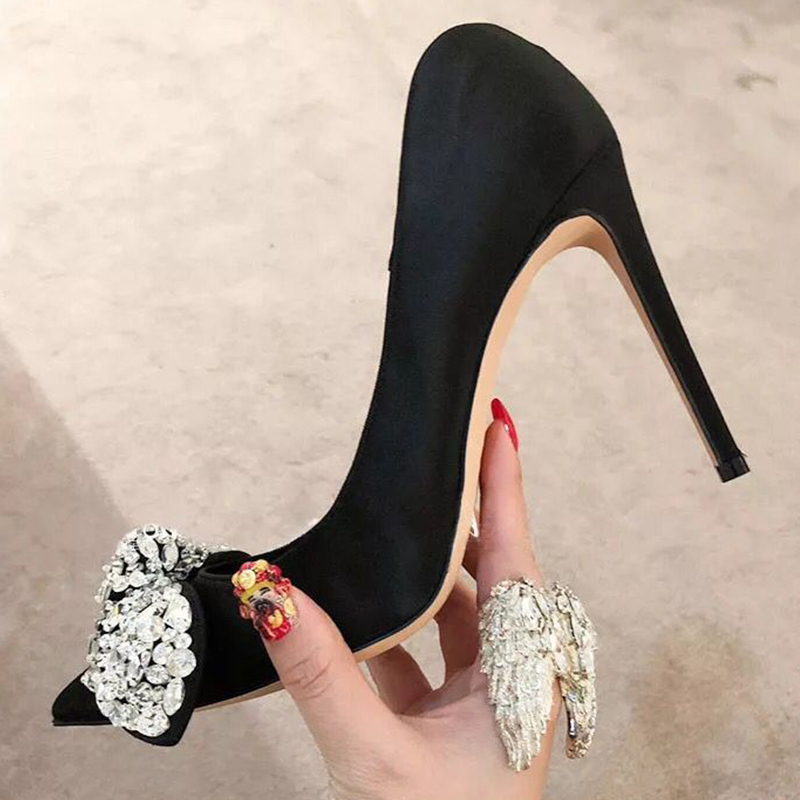Lasso Ladies Strass Silk Wedding Bombs Stiletto Toe Pointed Girly Crystal Low Slip in High-heeled Shoes Wo1i, 10 in colour 3
Lasso Ladies Strass Silk Wedding Bombs Stiletto Toe Pointed Girly Crystal Low Slip in High-heeled Shoes Wo1i, 10 in colour 3