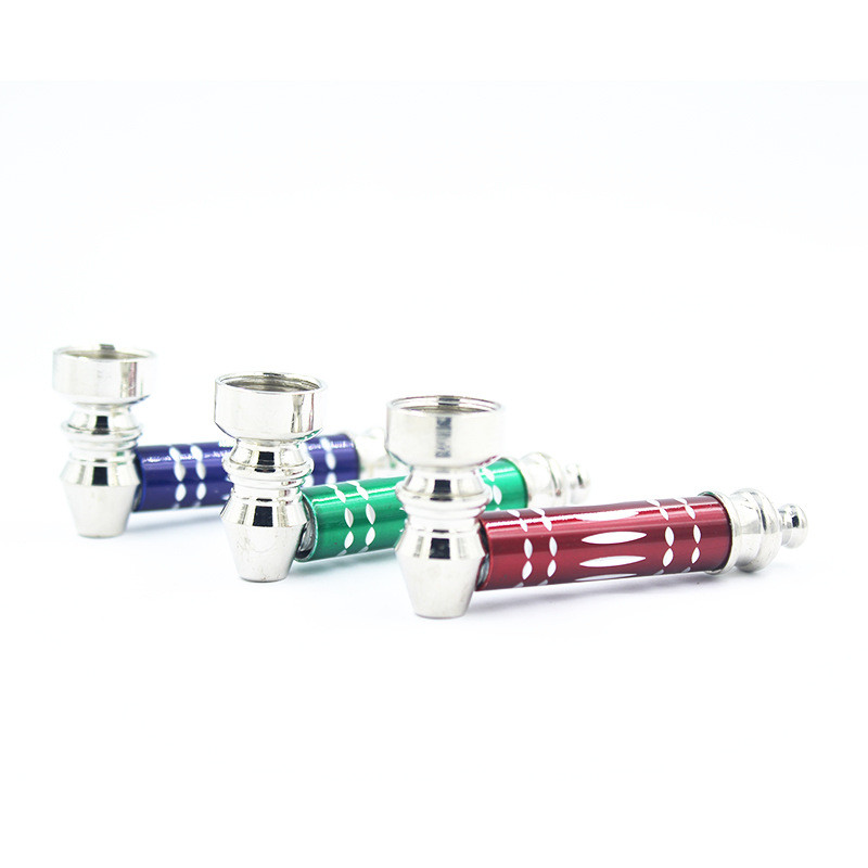 Portable Metal Tobacco Pipe Filter Smoking Pipe Mini Cigarette Stainless Steel Smoke Pipes Smoke Stocks Smoking Accessory