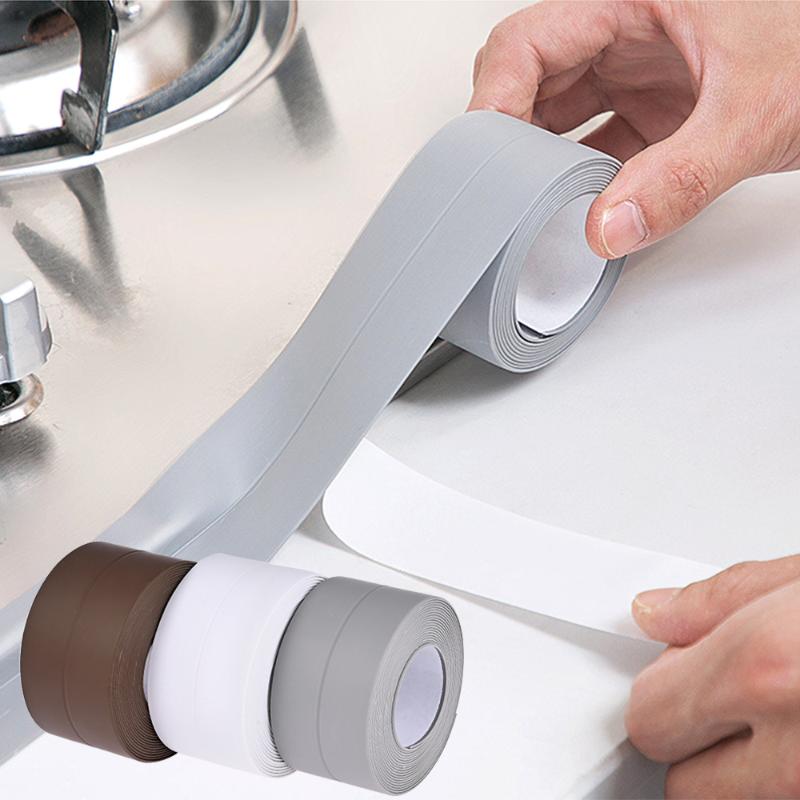 3.2mx38mm 1 Roll Kitchen Bathroom Shower Sink Bath Sealing Strip Mould Proof Waterproof Tape PVC Self Adhesive Wall Stickers
3.2mx38mm 1 Roll Kitchen Bathroom Shower Sink Bath Sealing Strip Mould Proof Waterproof Tape PVC Self Adhesive Wall Stickers