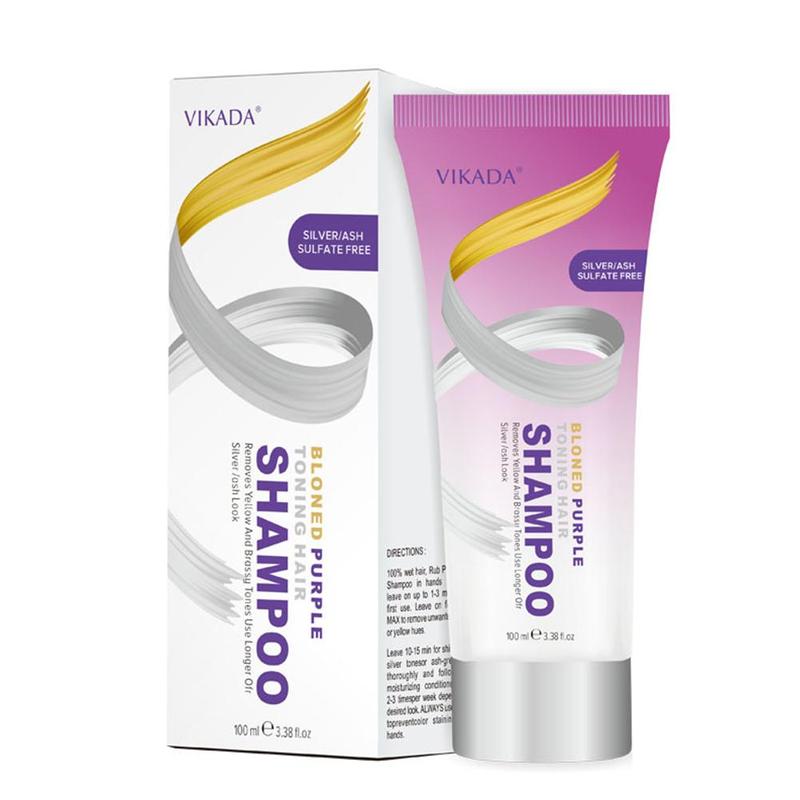 100ml Hair Shampoo Remove Moved Yellow Purple Toner To Silver Blonde Bleached Gray Hair Dye Bleached Lightly Fixed Hair Color 
100ml Hair Shampoo Remove Moved Yellow Purple Toner To Silver Blonde Bleached Gray Hair Dye Bleached Lightly Fixed Hair Color