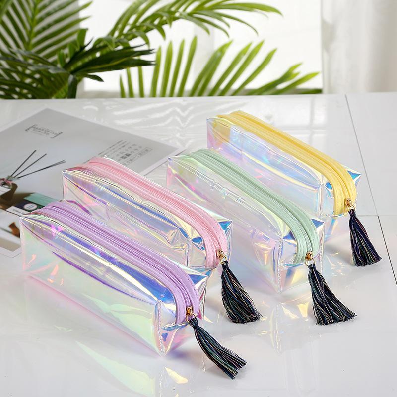 Laser Tassel Pencil Case Makeup Bag Iridescent Pencil Case School Supplies Stationery Storage Gift
Laser Tassel Pencil Case Makeup Bag Iridescent Pencil Case School Supplies Stationery Storage Gift