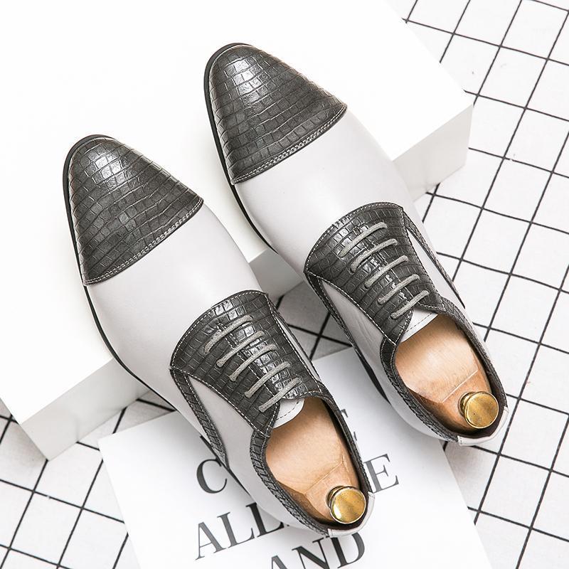 High Quality Leather Shoes Oxford PU Leather Men Dress Shoes Plus Size 38-48 Men White Gray Brogue Flats Loafers1, Black
High Quality Leather Shoes Oxford PU Leather Men Dress Shoes Plus Size 38-48 Men White Gray Brogue Flats Loafers1, Black