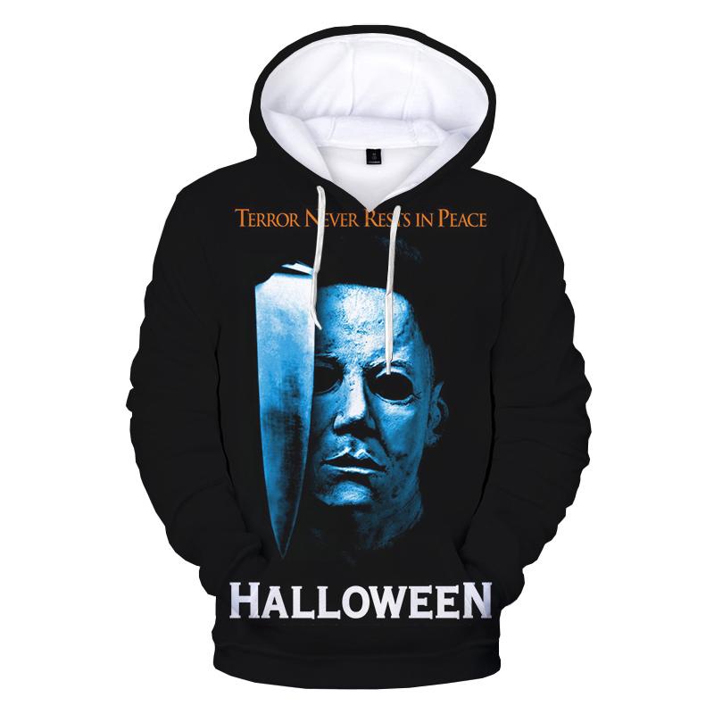 2020 Halloween 3D Print Hoodie Sweatshirts Michael Myers Harajuku Streetwear Hoodies Men Women Autumn Casual Oversized Pullover