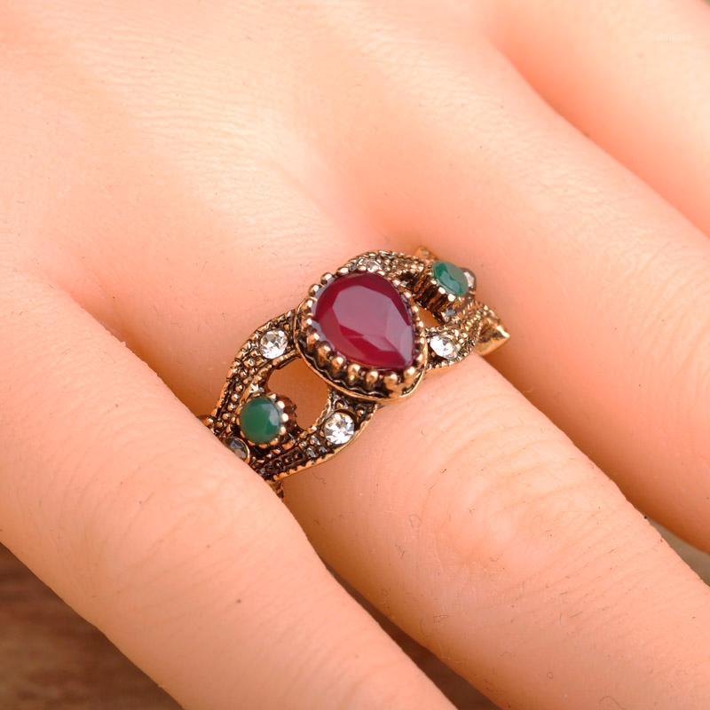 Blucome Vintage Wedding Rings For Women Party Bridal Turkish Waterdrop Resin Acrylic Small Engagement Finger Ring bague femme1
Blucome Vintage Wedding Rings For Women Party Bridal Turkish Waterdrop Resin Acrylic Small Engagement Finger Ring bague femme1