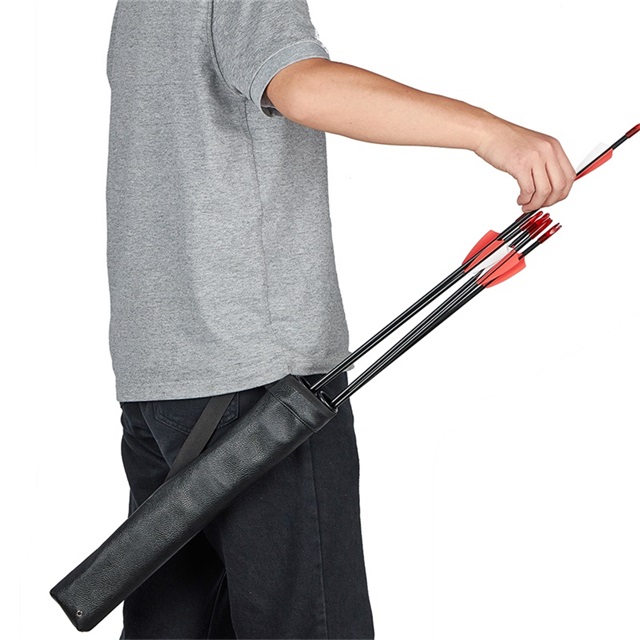 New 1 pc Arrow Bag Arrow Quiver 2 Point Single Shoulder for Bow and Arrow Archery Hunting Shooting