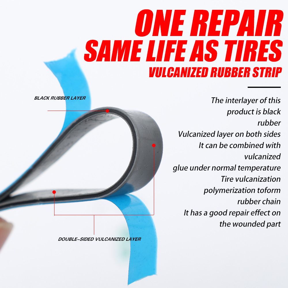 10Pcs Tire Strips Vacuum Tyre Wheel Repair Rubber Strip Tools Universal Bicycle Motorcycle Battery Car and Automobile