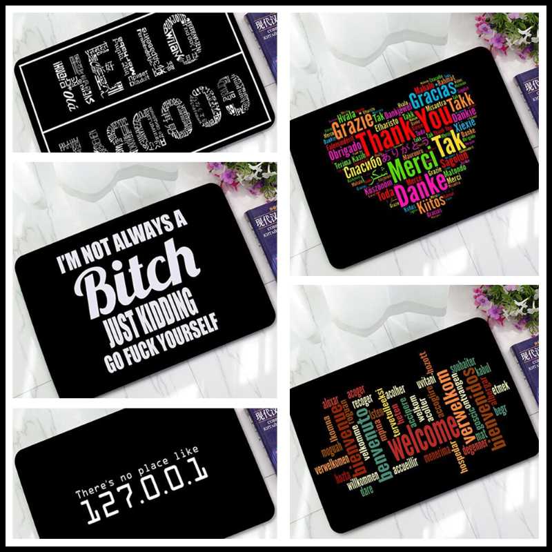 Greeting word pattern printing absorbent felt bedroom door mat door mat non-slip living room
Greeting word pattern printing absorbent felt bedroom door mat door mat non-slip living room