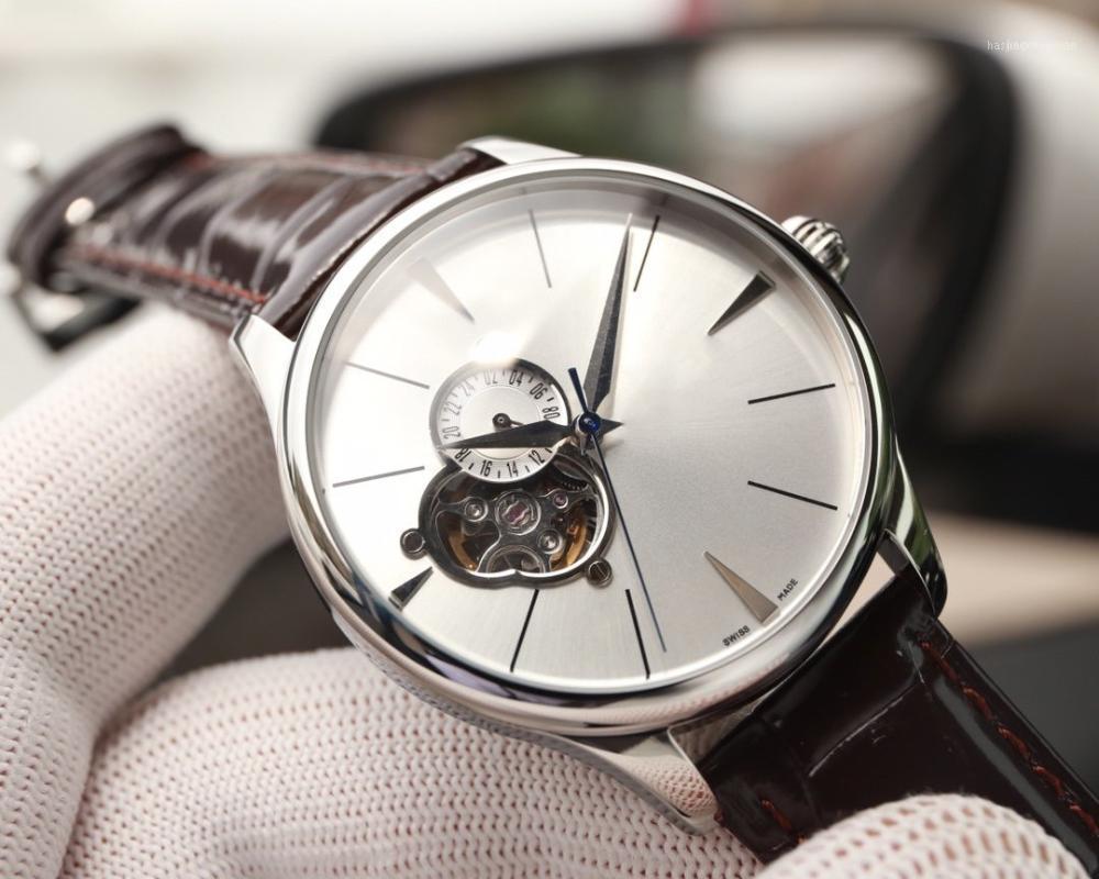 Wristwatches Automatic Watch 42*12mm Leather Strap Mechanical Movement White Dial Fashion Style Mens Watch11, As pic
Wristwatches Automatic Watch 42*12mm Leather Strap Mechanical Movement White Dial Fashion Style Mens Watch11, As pic