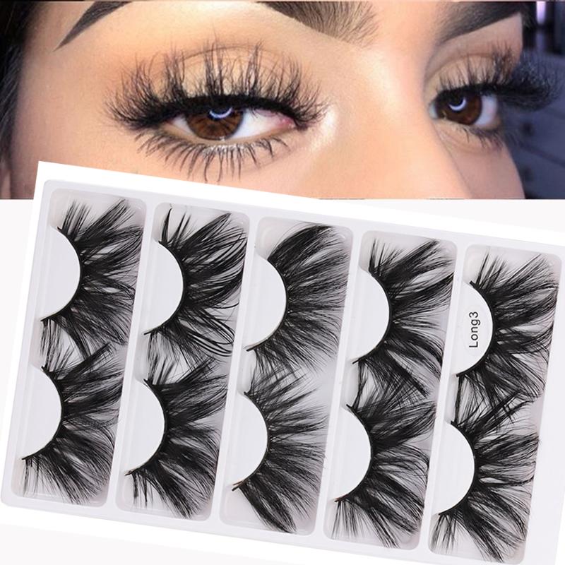 5Pairs 25MM 3D Mink Eye Lashes Soft Wispies False Eyelashes Handmade Super Long Cruelty-free Volume Makeup Magic Lashes
5Pairs 25MM 3D Mink Eye Lashes Soft Wispies False Eyelashes Handmade Super Long Cruelty-free Volume Makeup Magic Lashes