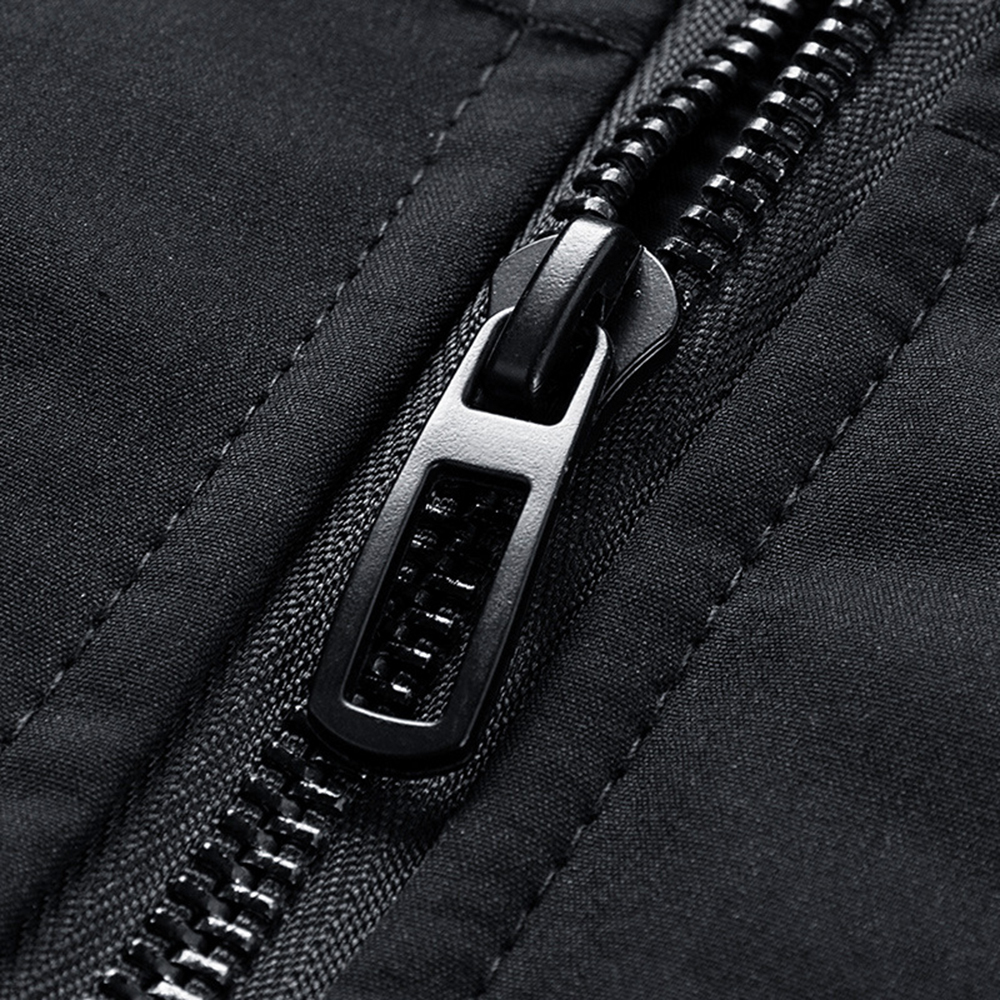 Mens Parka Coat Thick Cotton-Padded Jacket Stand Collar Warm Bomber Jacket Mens Winter Casual Slim Jacket Outwear Sport Coat 201128