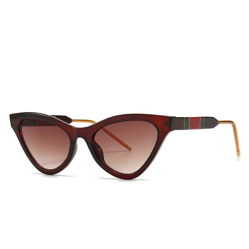 Cat's eye modeling frame sunglass classic trend anti blue flat lens gg0597, White;black
Cat's eye modeling frame sunglass classic trend anti blue flat lens gg0597, White;black