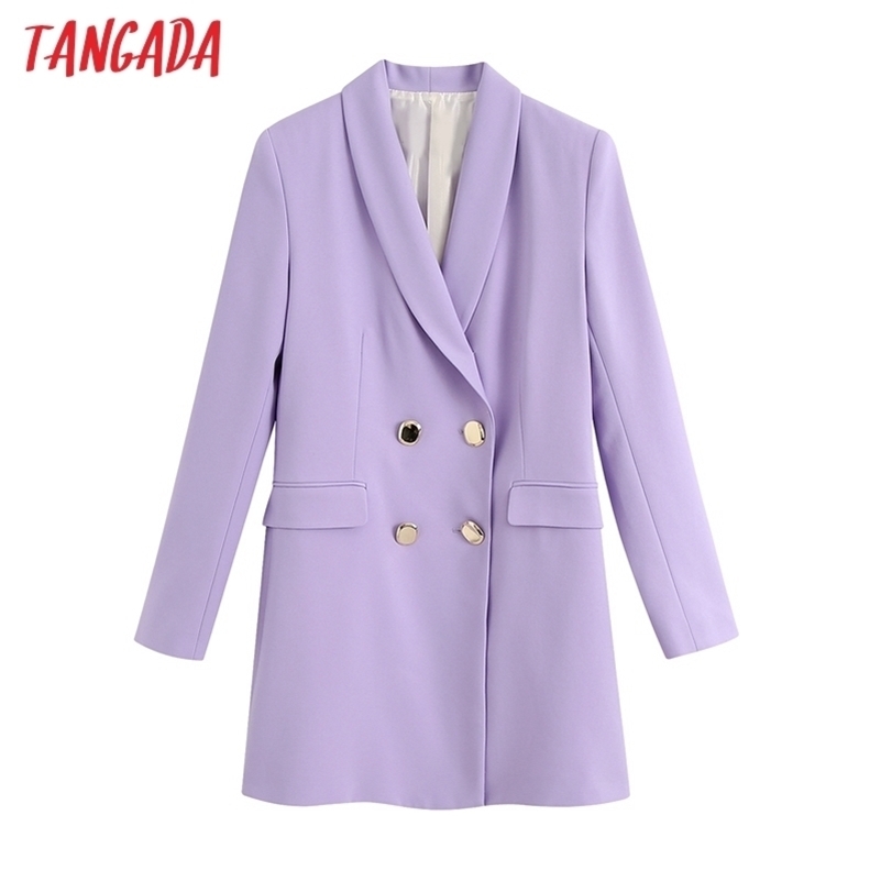 women elegant purple blazer pocket suit coat office lady double breasted outwear business suit coat tops BE805 201114
women elegant purple blazer pocket suit coat office lady double breasted outwear business suit coat tops BE805 201114