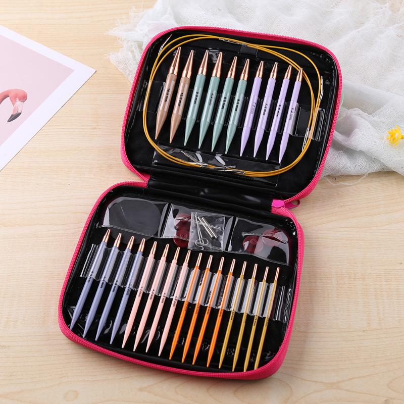 13 Pairs Aluminum Circular Knitting Needles Ring Set Change Head Knitting Needles DIY Tools Sewing Accessories
13 Pairs Aluminum Circular Knitting Needles Ring Set Change Head Knitting Needles DIY Tools Sewing Accessories