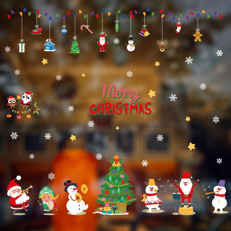 New Style Christmas Wall Stickers for Window Glass Decoration Decals Santa Claus and reindeer Xmas Decorative Stickers Party
New Style Christmas Wall Stickers for Window Glass Decoration Decals Santa Claus and reindeer Xmas Decorative Stickers Party