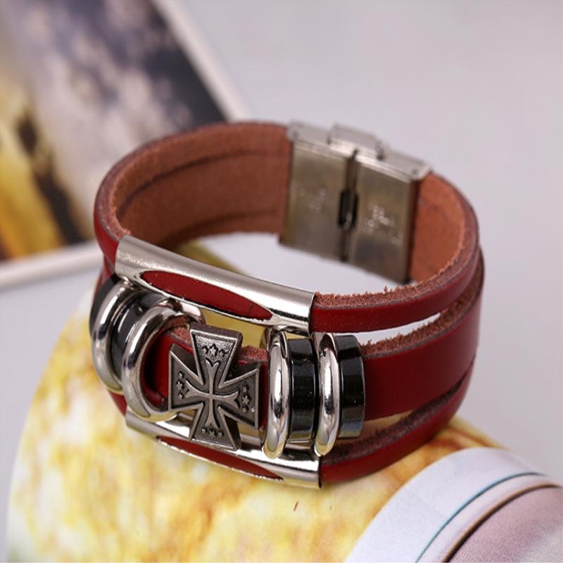 2020 Vintage Cross Bracelet Women's Multilayer Leather Bracelet Men's Charm Popular Accessories Pulseras
2020 Vintage Cross Bracelet Women's Multilayer Leather Bracelet Men's Charm Popular Accessories Pulseras
