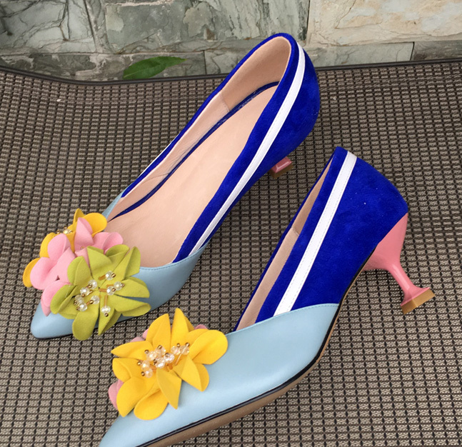 Multi-frizzy Spring Ladies Flowers Pointed Finger Bombs Blended Colors Spanx Kitten Skips Wedding High Leather Shoes Pafo, 8.5 cm
Multi-frizzy Spring Ladies Flowers Pointed Finger Bombs Blended Colors Spanx Kitten Skips Wedding High Leather Shoes Pafo, 8.5 cm