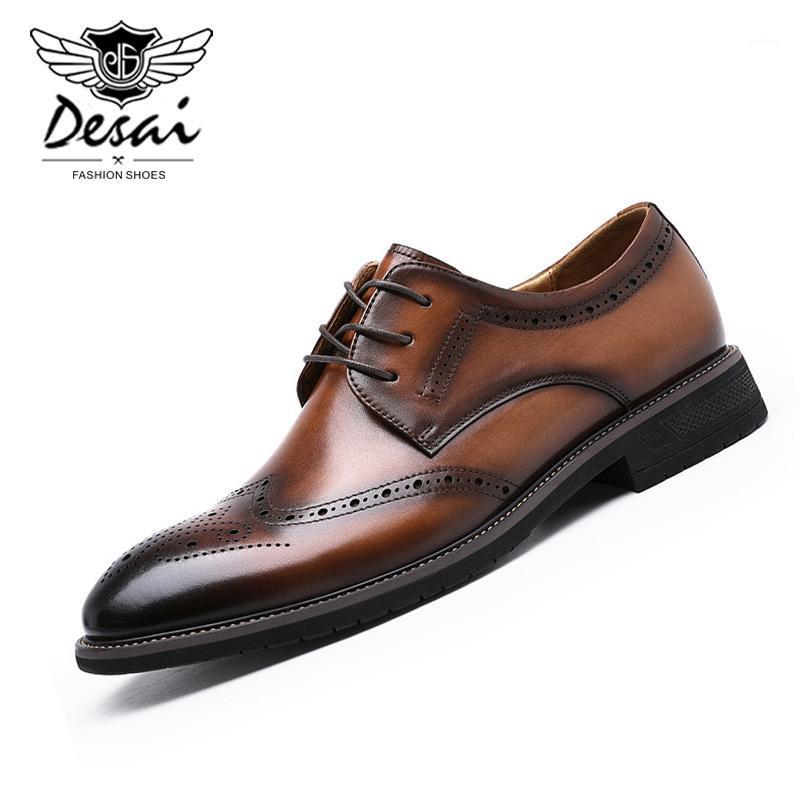 DESAI Brand Business Dress Shoes Men Genuine Leather Retro Lace-up Shoe Men's Cowhide Broch Rubber British Shoes1, Black
DESAI Brand Business Dress Shoes Men Genuine Leather Retro Lace-up Shoe Men's Cowhide Broch Rubber British Shoes1, Black