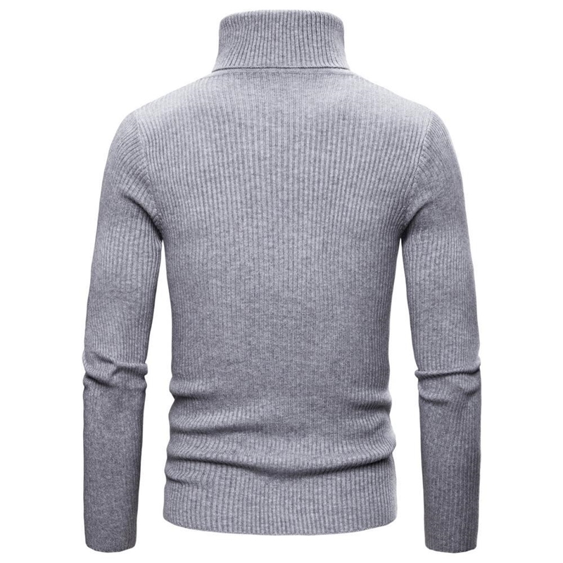 Sweater Man Solid Color Warm Casual Knitted Men Pullover Sweaters 201118