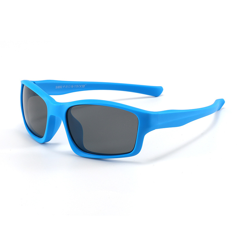 2021 Fashion Children's Sports Sunglasses Running Kids Silicone Polarized Outdoor Riding Sun Glasses