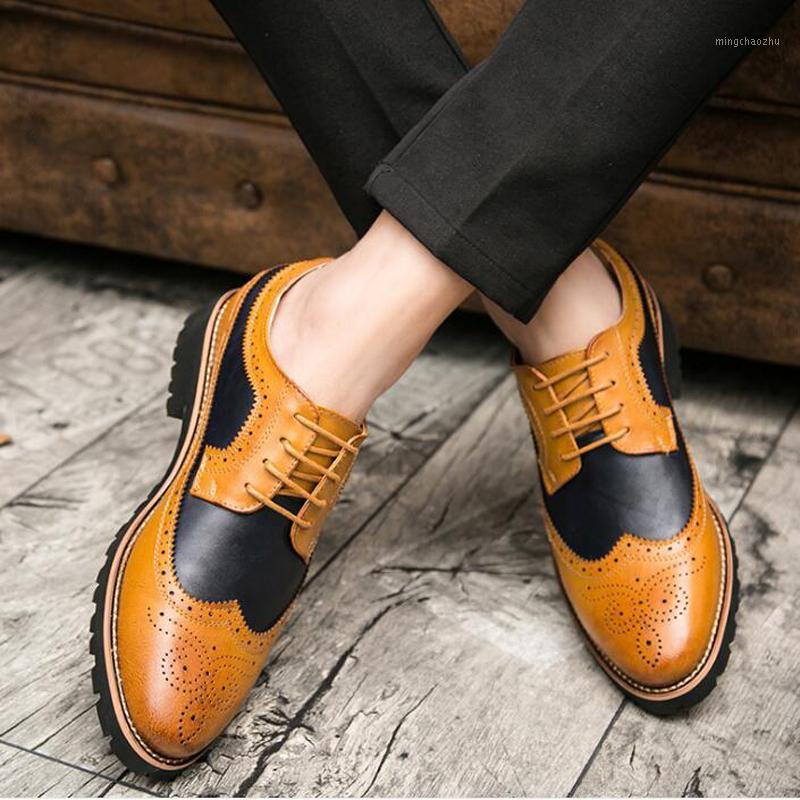 Oxford Shoes Men Brogues Shoes Lace-Up Bullock Business Wedding Dress Male Formal H1791, Brown
Oxford Shoes Men Brogues Shoes Lace-Up Bullock Business Wedding Dress Male Formal H1791, Brown