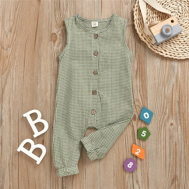 Summer New Infant Baby Girls Boy Clothes Sleeveless Plaid Romper Jumpsuit Overall Outfit Newborn Baby Clothing
Summer New Infant Baby Girls Boy Clothes Sleeveless Plaid Romper Jumpsuit Overall Outfit Newborn Baby Clothing