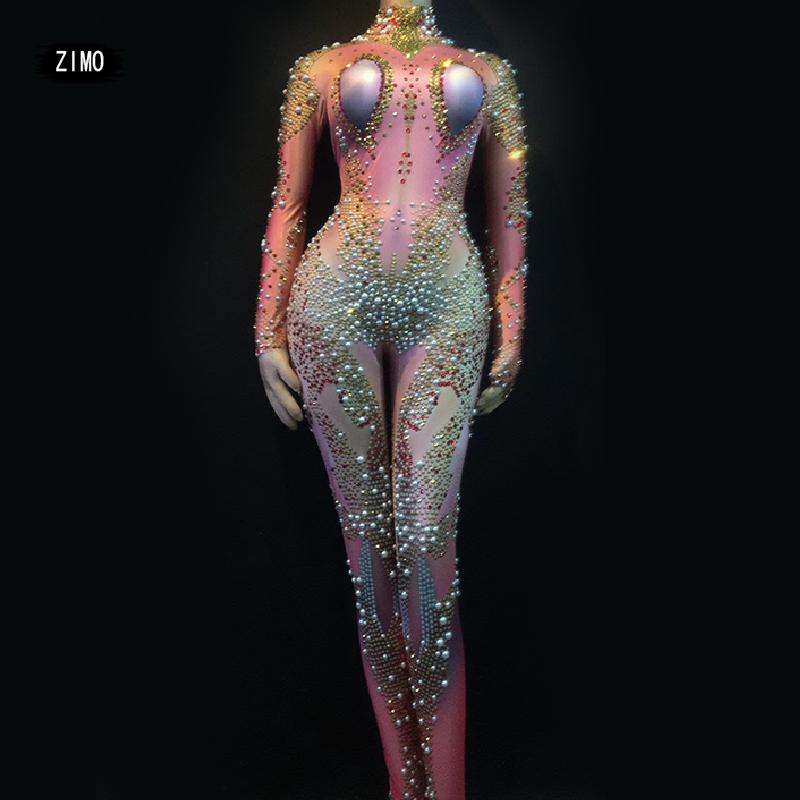 fashion Women Sexy Stage Big Rhinestones Jumpsuit Glisten Bodysuit Dance performance Costume Birthday Singer nightclub romper, Picture color
fashion Women Sexy Stage Big Rhinestones Jumpsuit Glisten Bodysuit Dance performance Costume Birthday Singer nightclub romper, Picture color