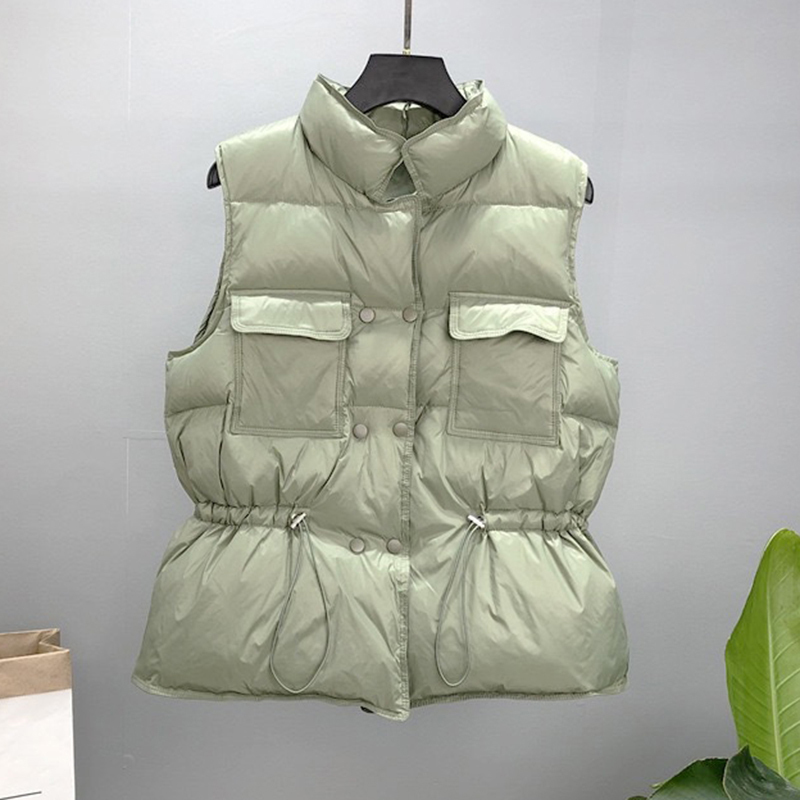 SEDUTMO Winter Duck Down Women Vest Tunic Short Jackets Autumn Waistcoat Casual Puffer Jacket Slim Parkas ED1104 201019