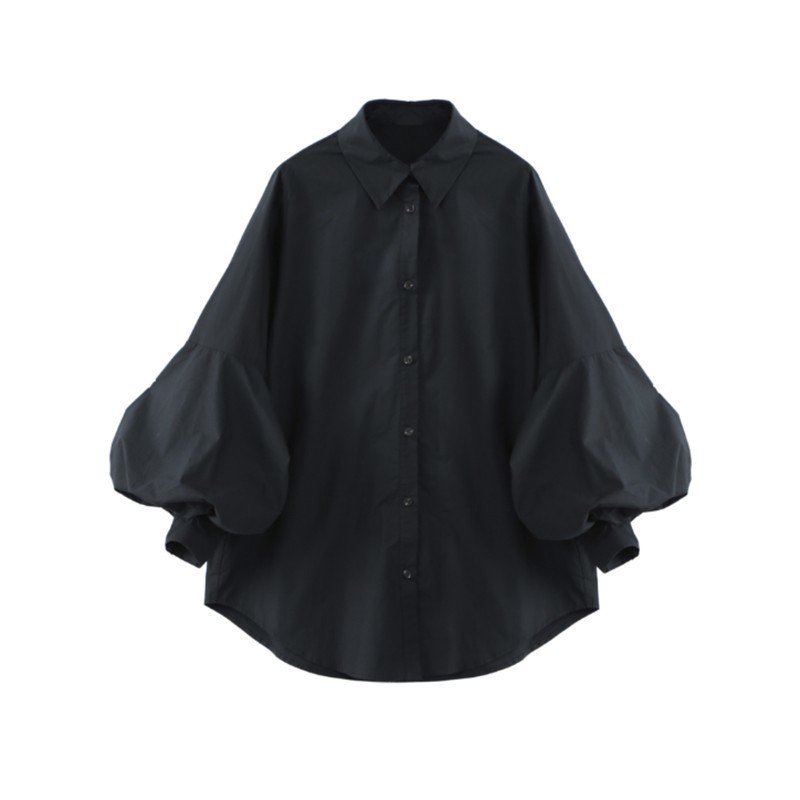 CHICEVER Autumn Women's Shirt Blouse Top Female Lantern Sleeve Loose Big Size Casual Women Shirts Blusa Clothes Fashion Casual T200322