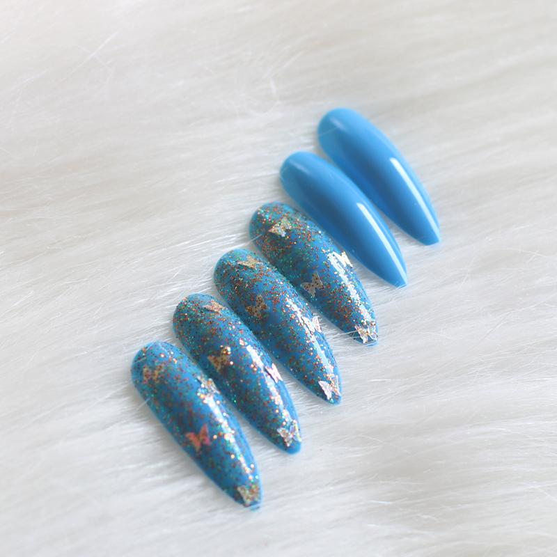 Luxury high-end Jewelry crystal diamond Super long Candy colors False nails 24PCS blue, 1pcs
Luxury high-end Jewelry crystal diamond Super long Candy colors False nails 24PCS blue, 1pcs