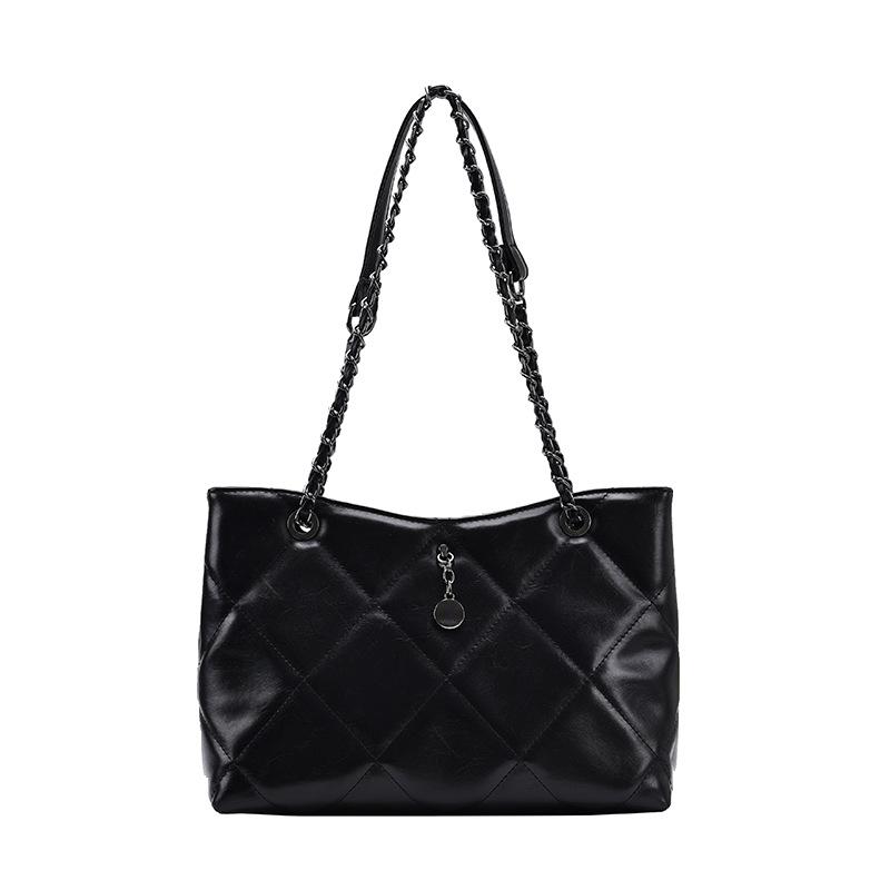 Women's large capacity shoulder bag soft leather rhombic chain 2021 new, Brown color
Women's large capacity shoulder bag soft leather rhombic chain 2021 new, Brown color