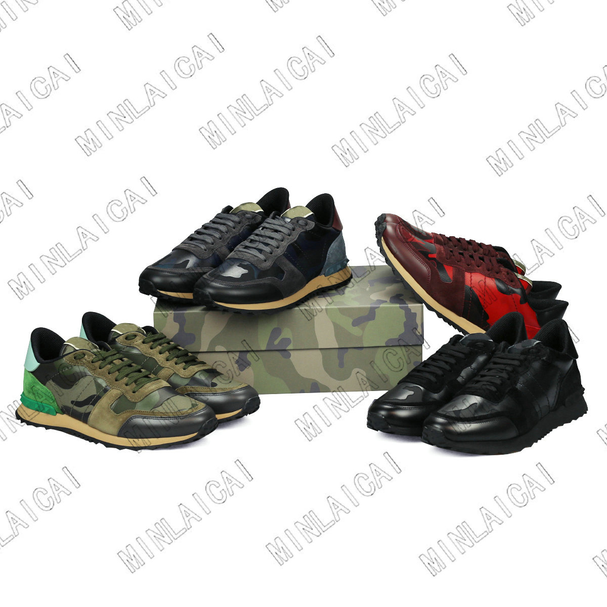 Mens Rivet Shoe Suede Stud Women Camouflage Luxurys Designers Sneakers RunnerTrainers Designer Platform Casual Shoes, Black
Mens Rivet Shoe Suede Stud Women Camouflage Luxurys Designers Sneakers RunnerTrainers Designer Platform Casual Shoes, Black
