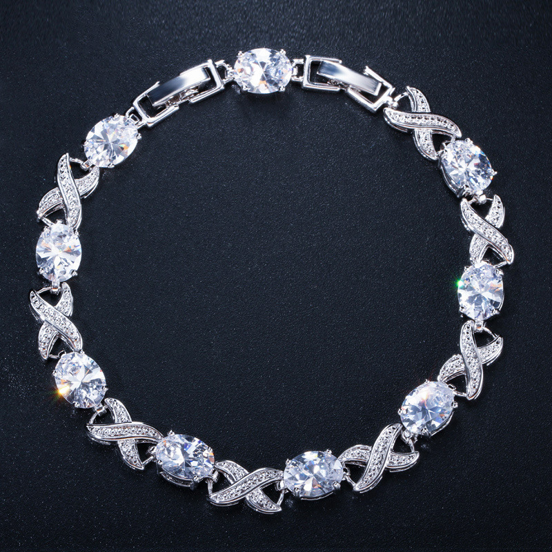 Rainbamabom 925 Solid Sterling Silver Created Moissanite Morganite Ruby Gemstone Bangle Charm Bracelets Fine Jewelry Wholesale CX200613