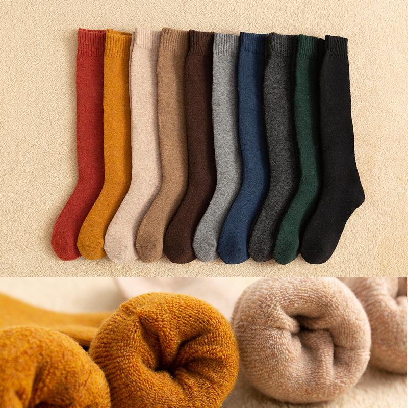 Woolen Terry Compression Socks Winter Warm Cotton Solid Color Knee High Socks Women 1 Pair, Beige
Woolen Terry Compression Socks Winter Warm Cotton Solid Color Knee High Socks Women 1 Pair, Beige