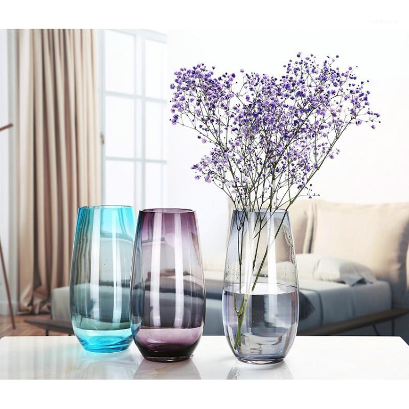 Modern Creative colorful glass vase transparent bottle hydroponic containers flowerpot wedding Home Decoration plant vase J1
Modern Creative colorful glass vase transparent bottle hydroponic containers flowerpot wedding Home Decoration plant vase J1