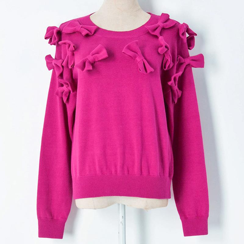 Brand Design 2021 New Runway O-Neck Clothes Top 3D Handmade Bow Knot Rose Red Ladies Sweet Elegant Sweater Women Jumper Pullover, As pic
Brand Design 2021 New Runway O-Neck Clothes Top 3D Handmade Bow Knot Rose Red Ladies Sweet Elegant Sweater Women Jumper Pullover, As pic