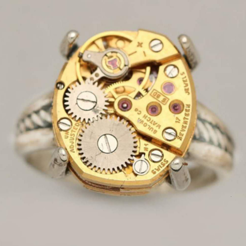New Watch Movement Personality Creative Male Industrial Wind Trend Party Holiday Gift Ring
New Watch Movement Personality Creative Male Industrial Wind Trend Party Holiday Gift Ring
