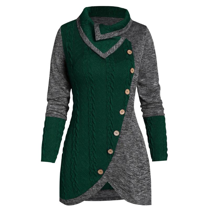 Women Knitted Sweater Travel Button Daily Irregular Long Sleeve Pullover Patchwork Party Round Neck Casual Warm Winter Stylish, Wine red
Women Knitted Sweater Travel Button Daily Irregular Long Sleeve Pullover Patchwork Party Round Neck Casual Warm Winter Stylish, Wine red