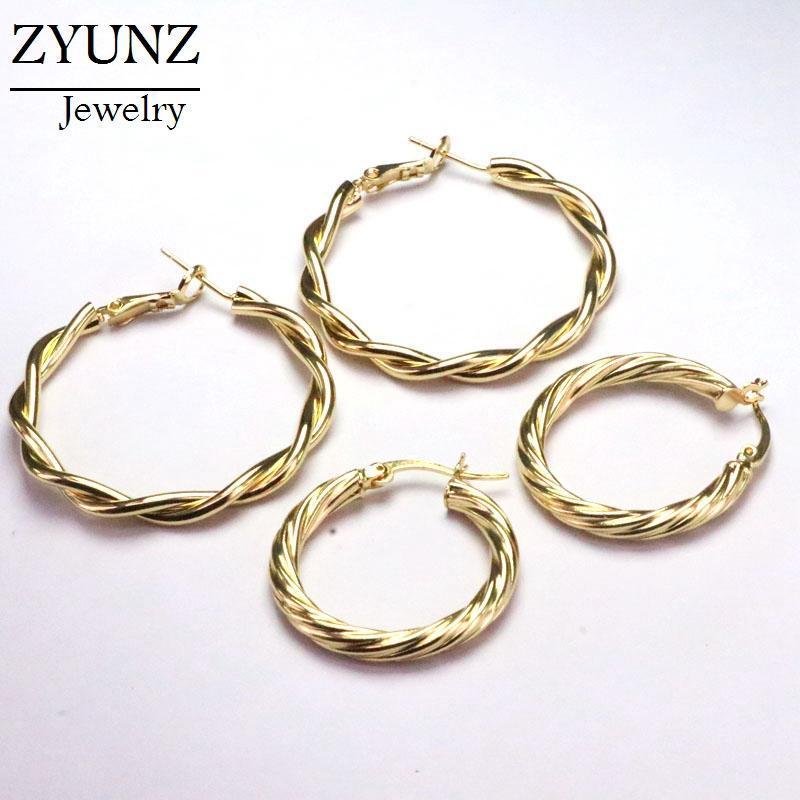 Hoop & Huggie 4 Pairs, Design Twisted Earrings For Women Gold Color Metal Party Circle Simple Earrings1
Hoop & Huggie 4 Pairs, Design Twisted Earrings For Women Gold Color Metal Party Circle Simple Earrings1