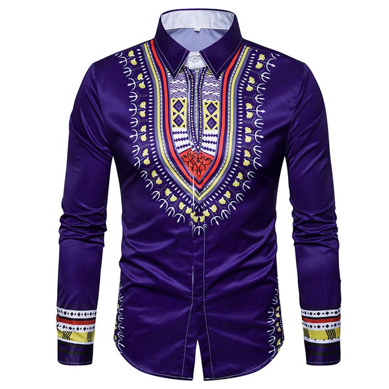 Purple Slim Fit Long Sleeve Shirt Men 2020 Brand New African Dashiki Print Casual Dress Shirt Mens Business Button Down Shirts, Red
Purple Slim Fit Long Sleeve Shirt Men 2020 Brand New African Dashiki Print Casual Dress Shirt Mens Business Button Down Shirts, Red